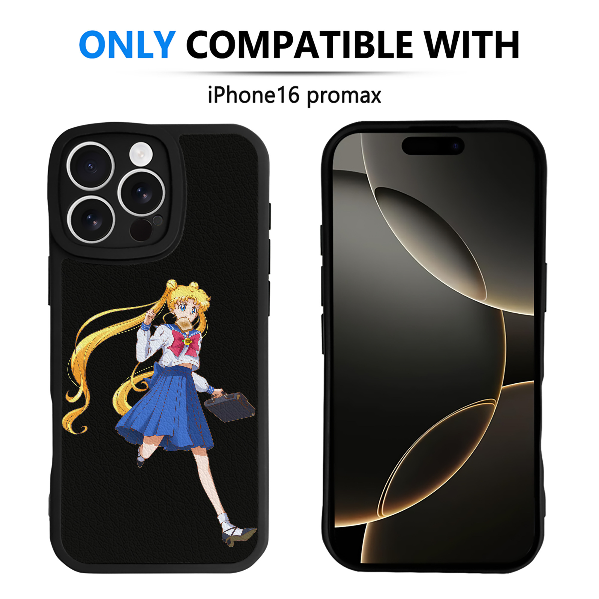 （画像用） 美少女戦士セーラームーン 愛野 美奈子 あいの みなこ Sailor Moon Aino Minako 【iPhone 16シリーズ対応】シリコンスマホケース（レザー調） 材質：シリコン